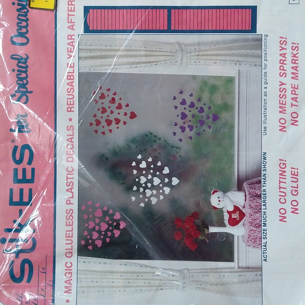 Stick-ees seasonal window decorations Valentine's Day Spring Easter - Picture 3 of 4